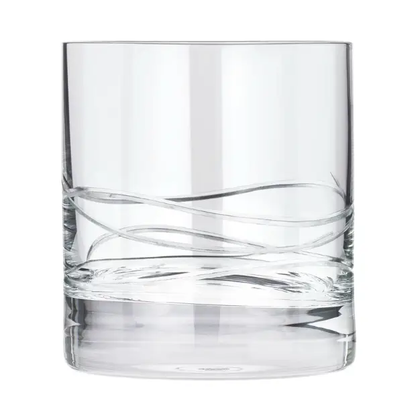 Set of six Crystalite Whisky Tumblers by Glassware UK, 310ml, clear glass with a classic rounded shape for enjoying whisky.