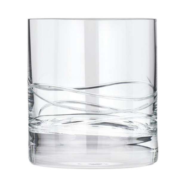 Set of six Crystalite whisky tumblers by Glassware UK, 310ml glassware for enjoying whisky drinks.