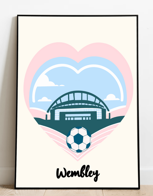 KEOLIX Wembley Stadium print featuring detailed artwork of the iconic London football stadium.
