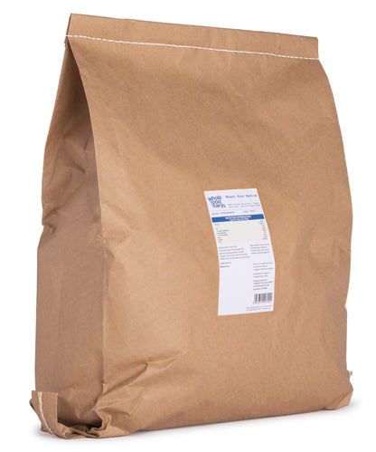 Whole Food Earth medium wheat bran cereal in a 2kg package, natural fiber source for healthy breakfasts.