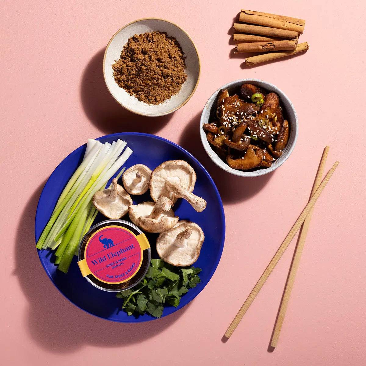 Whole Food Earth Chinese 5 Spice seasoning in a jar, featuring a blend of aromatic spices for Asian cuisine.
