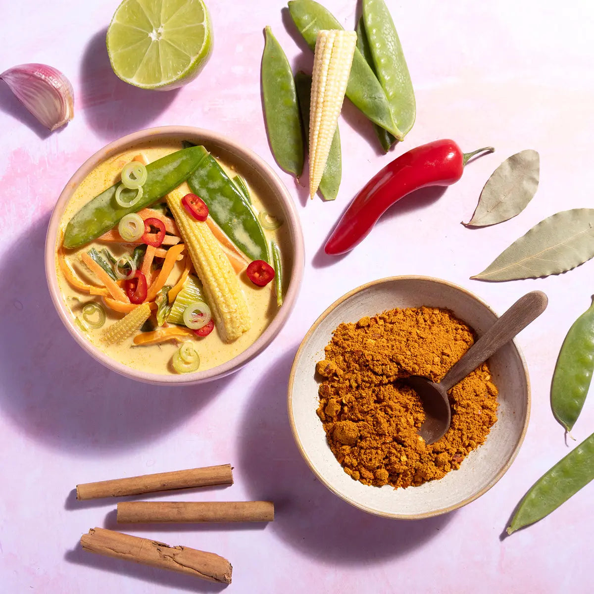 Wild Elephant Hot Thai Curry Powder from Whole Food Earth, a blend of spices for flavorful Thai dishes.
