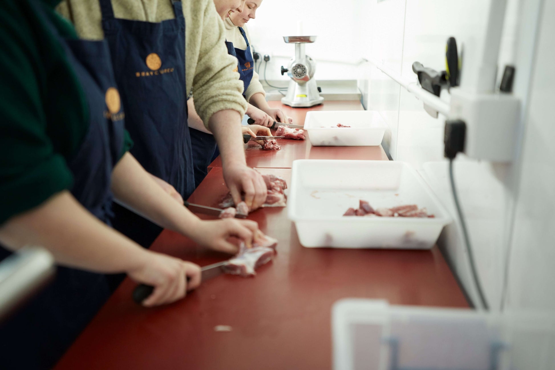Bray Cured chorizo and salami charcuterie course gift card, featuring a boxed gift card with images of cured meats and a rustic design.