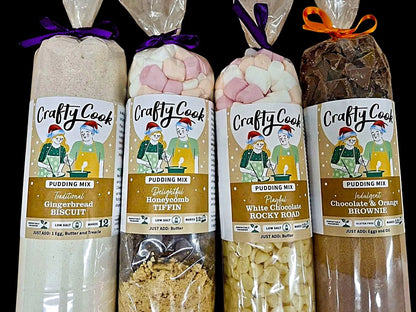 Crafty Cook Hamper10 savoury and sweet bundle, featuring an assortment of festive treats with Christmas puddings and assorted goodies.