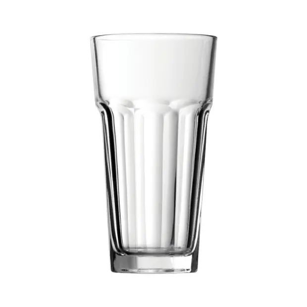 Casablanca 365ml whisky tumbler glassware UK, clear water glass with a smooth cylindrical shape and sturdy base.