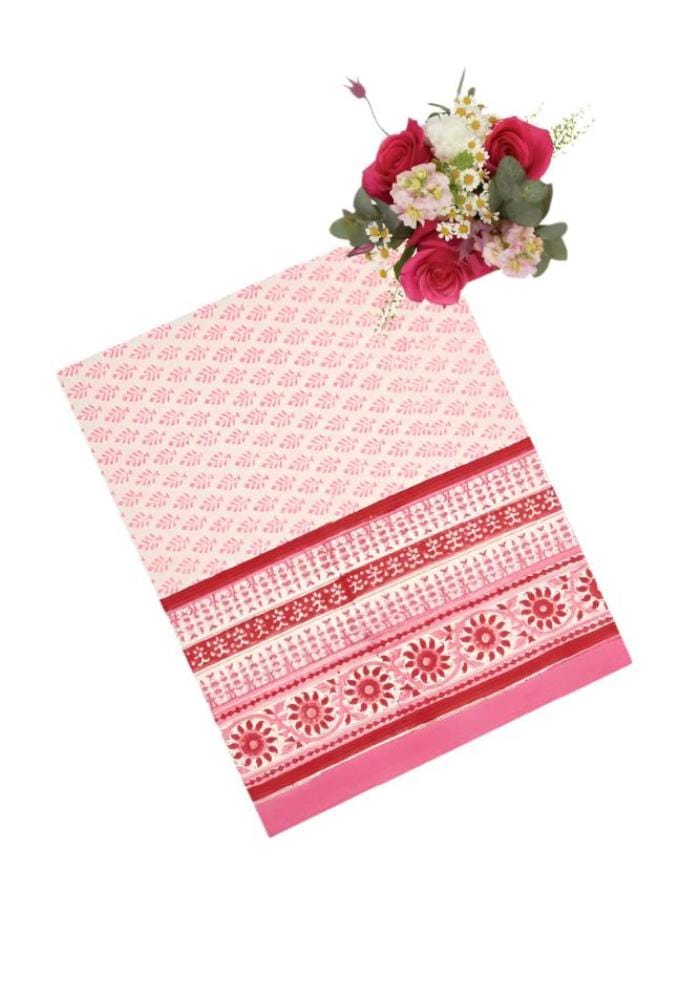 Elegant Casa by Josephine Jenno Dream of Rose tablecloth with floral rose pattern on soft fabric surface.