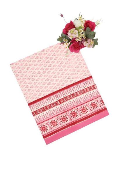 Elegant Casa by Josephine Jenno Dream of Rose tablecloth with floral rose pattern on soft fabric surface.