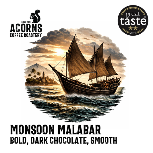 Monsooned Malabar Medium Roast Acorns Coffee & Cake