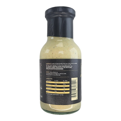 Peruvian Amarillo Chilli Aioli from FireFly Barbecue, spicy yellow chili-flavored sauce in a jar, perfect for grilling and dipping.