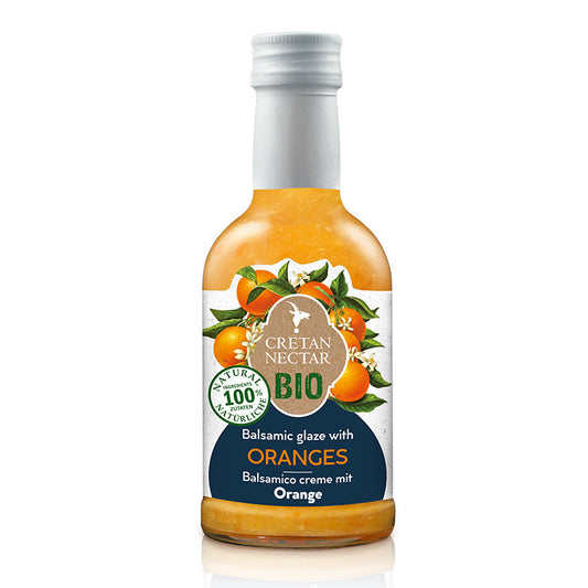 Organic Balsamic Cream / Glaze with Oranges - Cretan Nectar