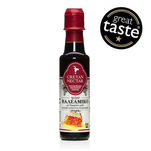 Balsamic Cream with Thyme Honey - Cretan Nectar