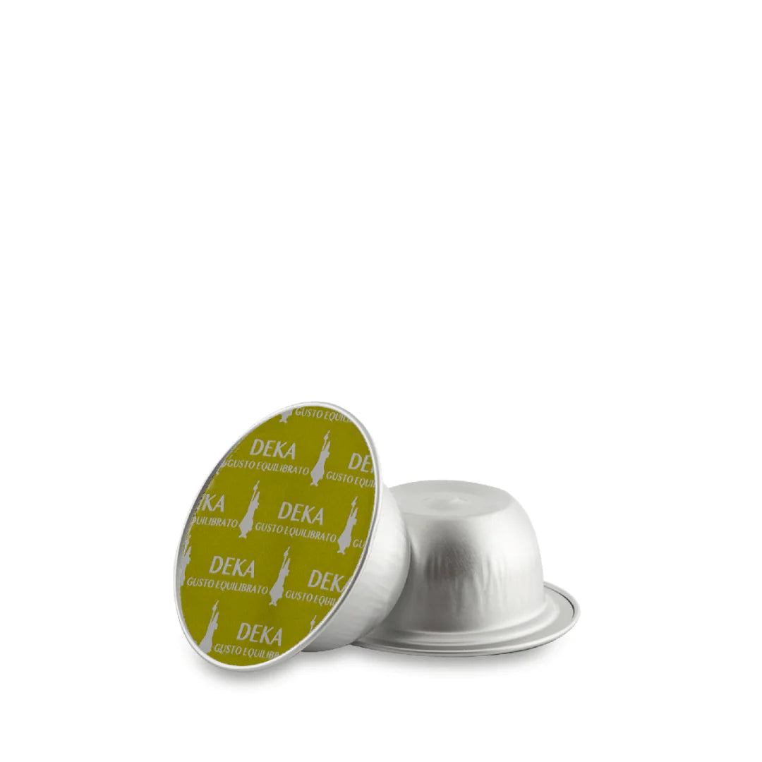 Bialetti Caffe’ d’Italia Gioia compatible coffee capsules by Brew Italia, small, round coffee capsules for espresso machines.