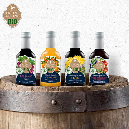 Organic Balsamic Cream / Glaze with Thyme Honey - Cretan Nectar