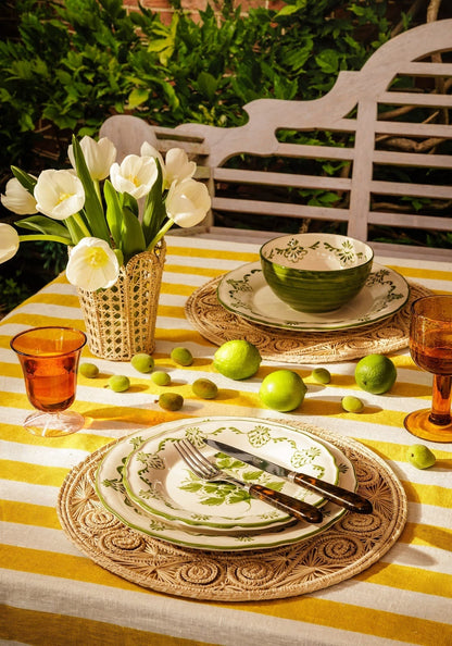 Cara Shell Cereal Bowl, Green Set of 4
