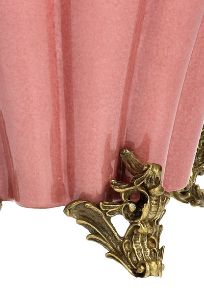 Bridgerton Regency style vase by Casa with intricate design featuring two decorative birds, elegant home decor piece.