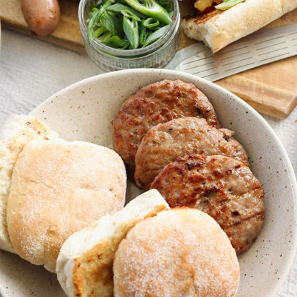 Free Range Pork & Apple Burgers