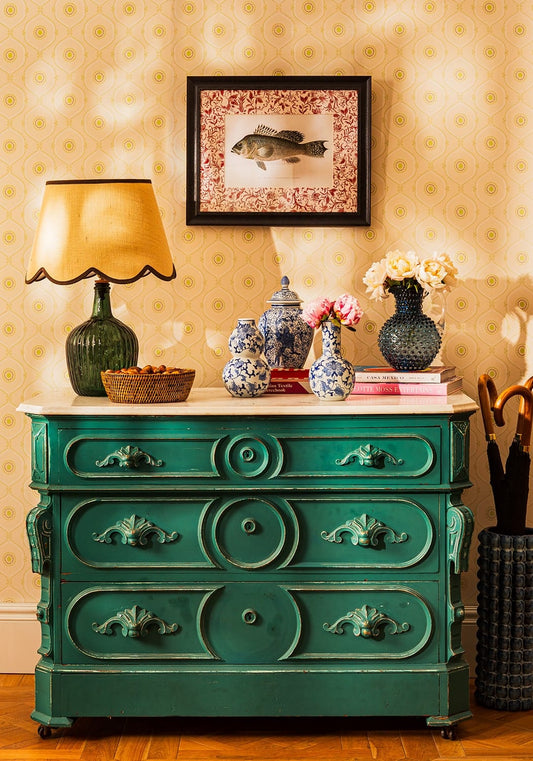 Vintage Fish III framed wall art by Casa Josephine Jenno featuring a detailed fish study for classic English home decor.