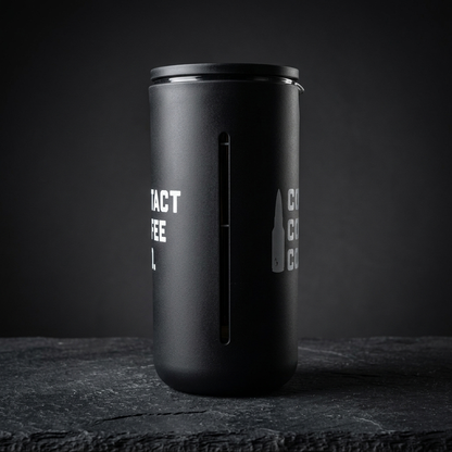 Shatterproof casing of Timemore French Press coffee gear by Contact Coffee Company Ltd., designed for camping and outdoor use
