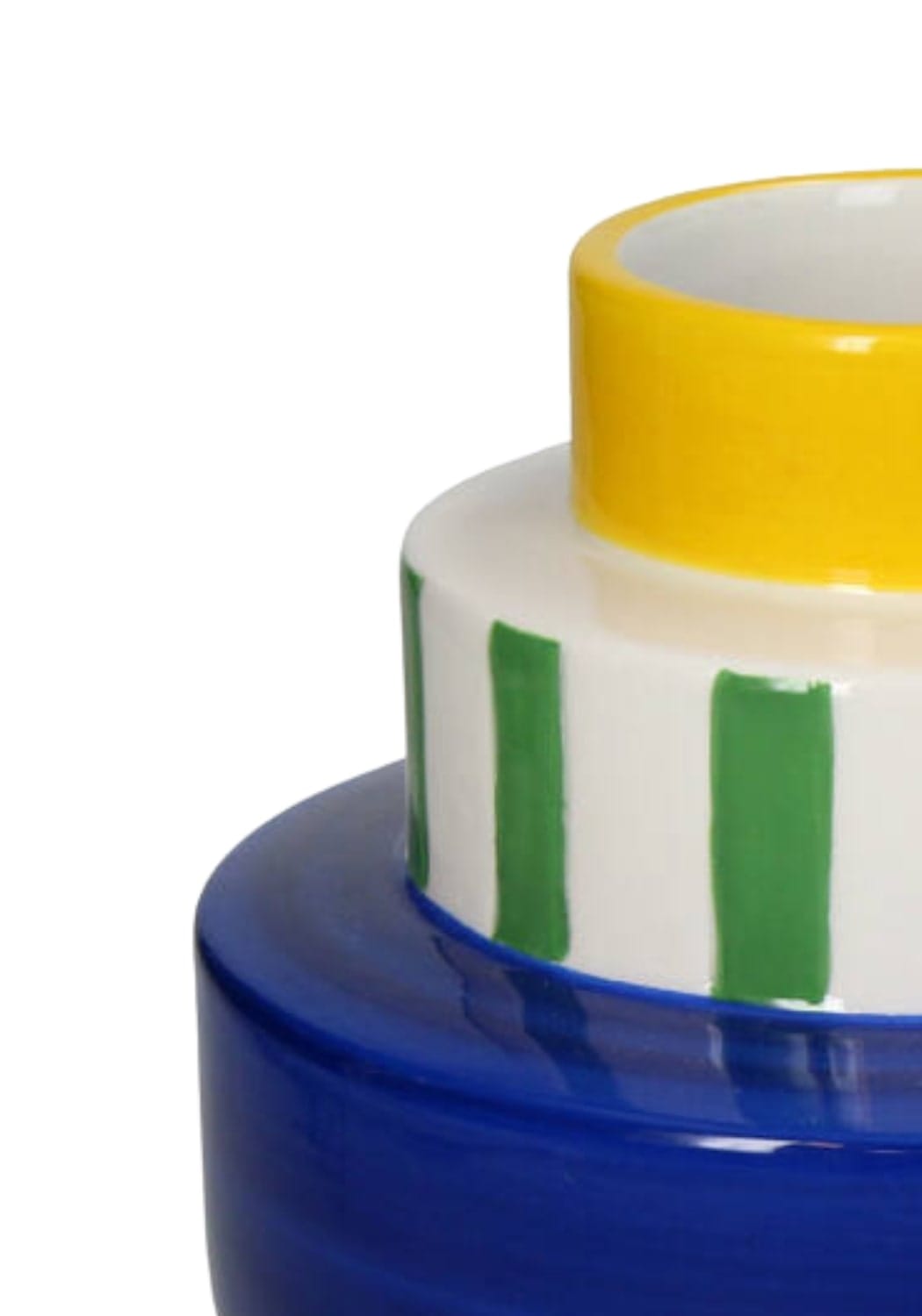 Colorful retro mini vase by Casa by Josephine Jenno, showcasing vibrant patterns and a compact, decorative design.