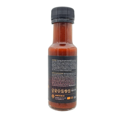 FireFly Barbecue Carolina Reaper hot chili sauce bottle with vibrant label and spicy chili peppers on the packaging.