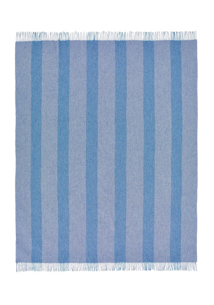 Charlotte's Soft Stripe Merino Wool Throw Blanket