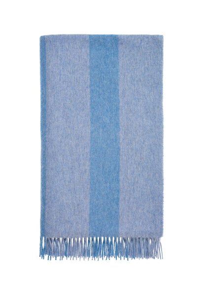 Charlotte's Soft Stripe Merino Wool Throw Blanket