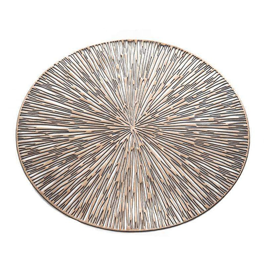 Set of two gold Chic Home placemats by KitchBoom, featuring a stylish design for elegant table settings.