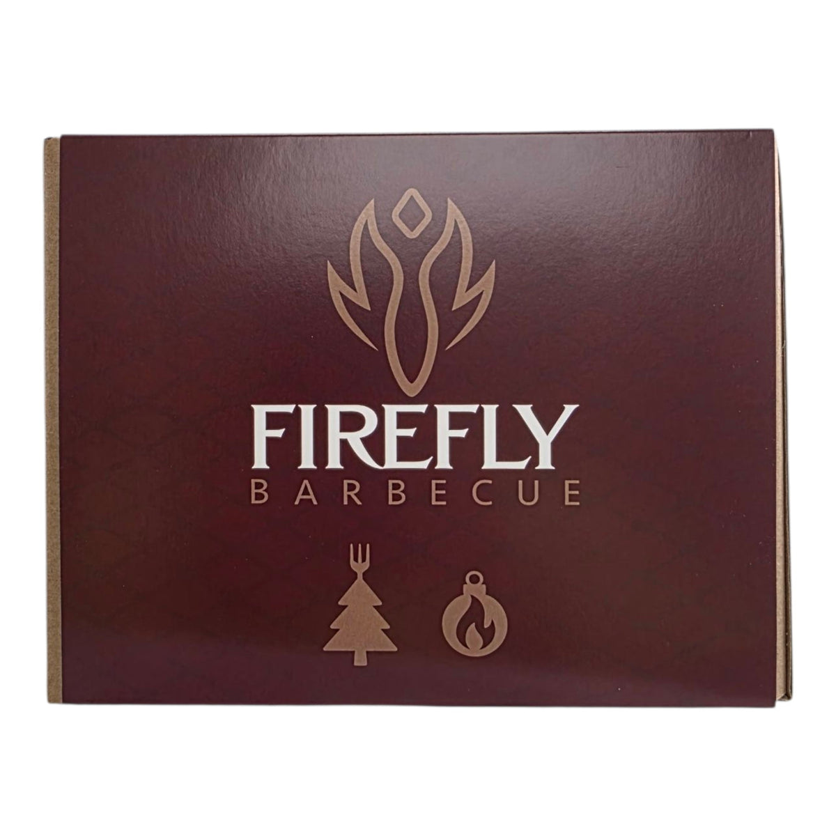 FireFly Barbecue spicy BBQ Christmas six-pack gift set with six flavorful sauce bottles on a festive background.