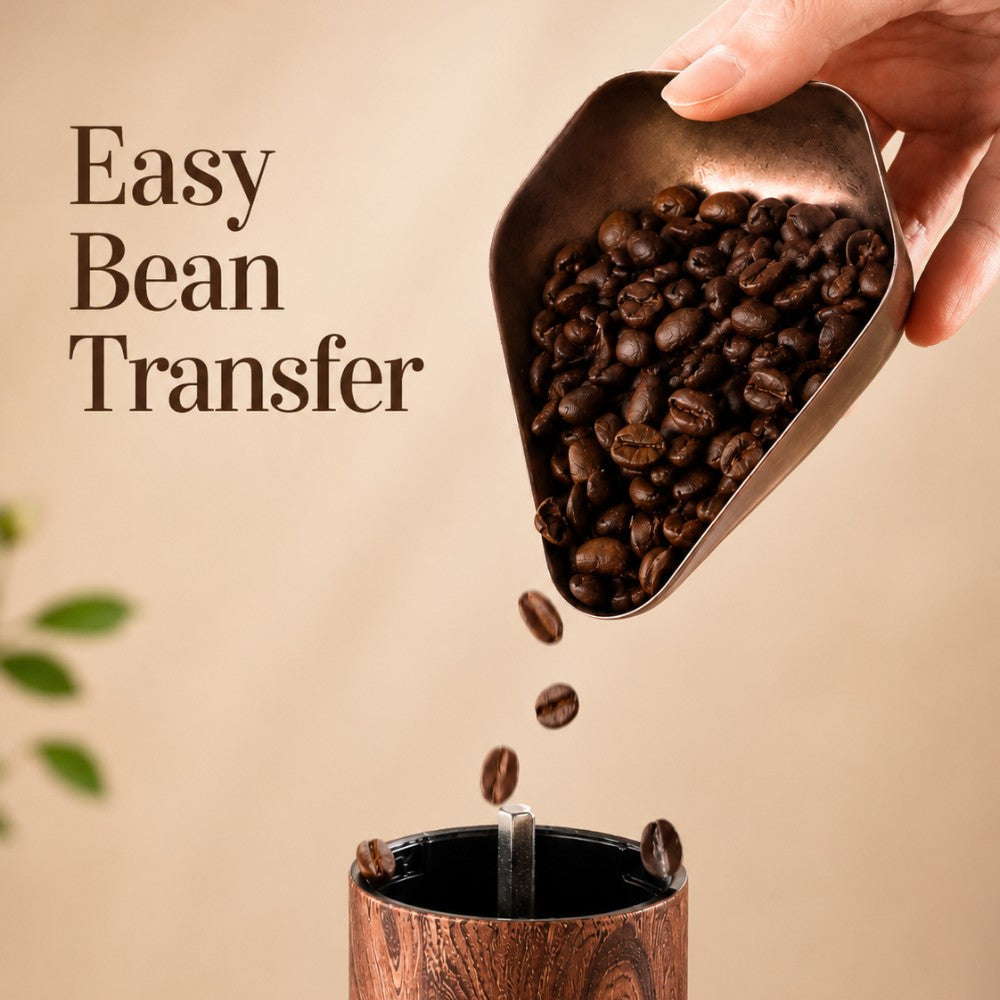 KNOCDIC® coffee bean dish in use, showcasing a ceramic dish with coffee bean design for serving or decoration.