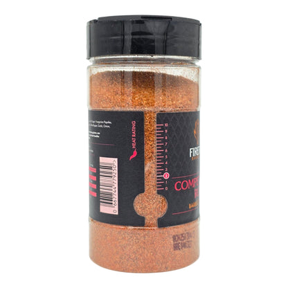 FireFly Barbecue Competition BBQ Rub in a jar, showcasing a flavorful spice blend for grilling and smoking.