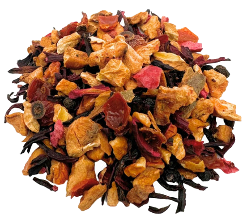 Cranberry Apple Tart from Porter Hill Tea Company, a fruit and herbal tea blend with vibrant cranberry and apple pieces.