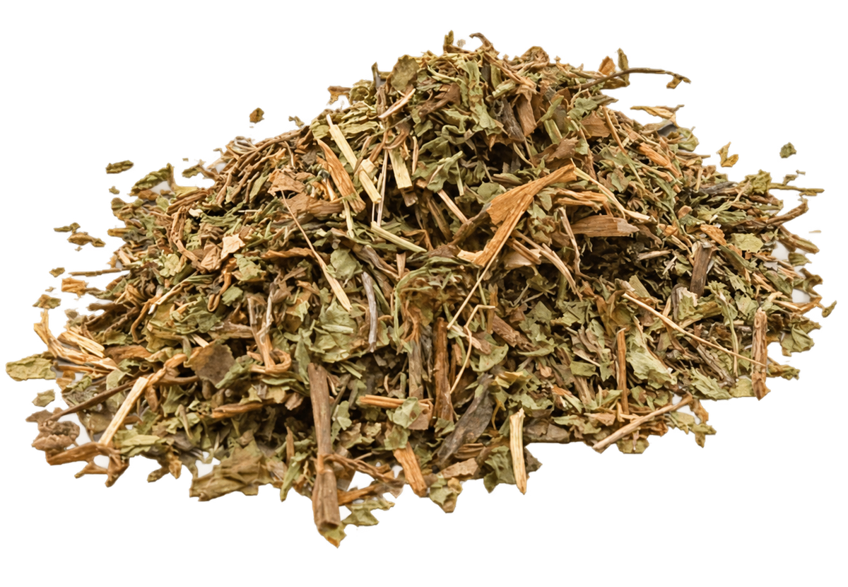 Organic Dandelion Leaf Herbal Tea from Porter Hill Tea Company, featuring dried dandelion leaves in a transparent packaging.