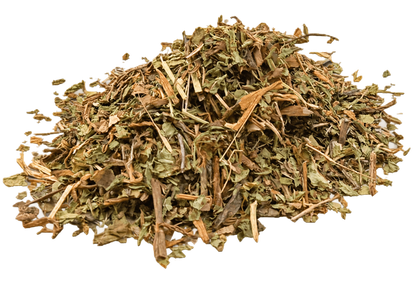 Organic Dandelion Leaf Herbal Tea from Porter Hill Tea Company, featuring dried dandelion leaves in a transparent packaging.