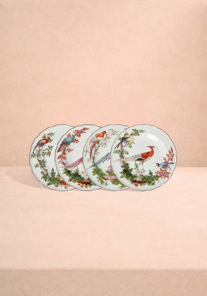 Chelsea Bird Side/Pudding Plates - Set of 4