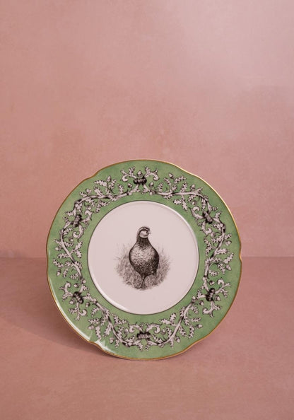 Pheasant Fancy Dessert Plates - Set of 4