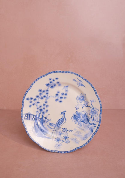 Virginia Blue and White Dessert Plates  - Set of 4