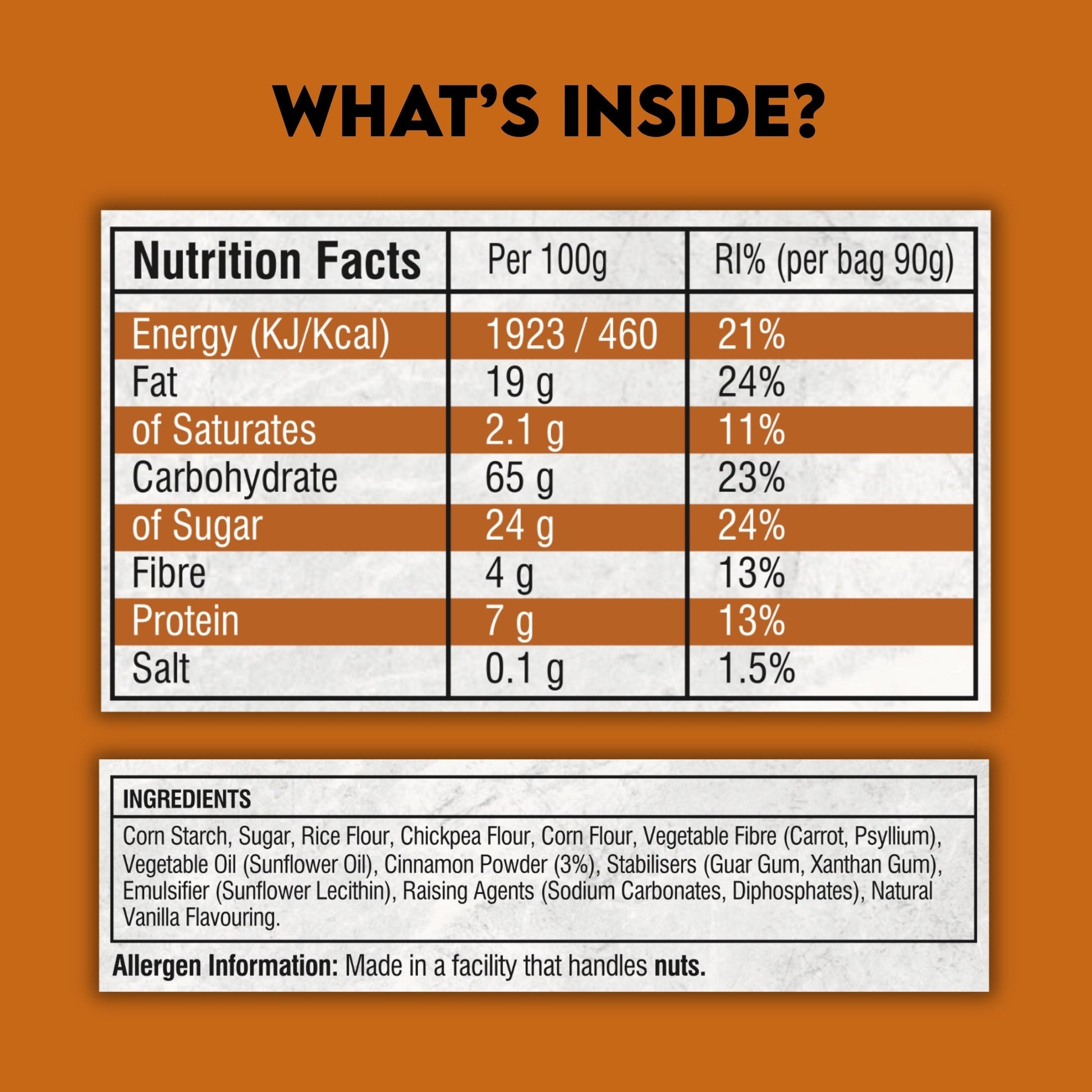 Package of EverFree gluten-free cinnamon cookies with 31 cookies in a resealable bag, showcasing the cinnamon-flavored treats.
