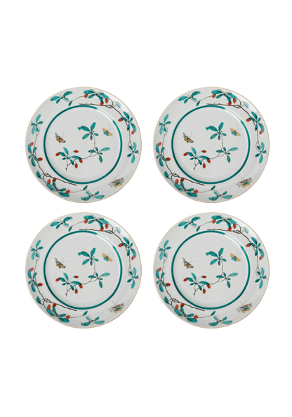 Famille Verte Dessert Plates - Set of 4