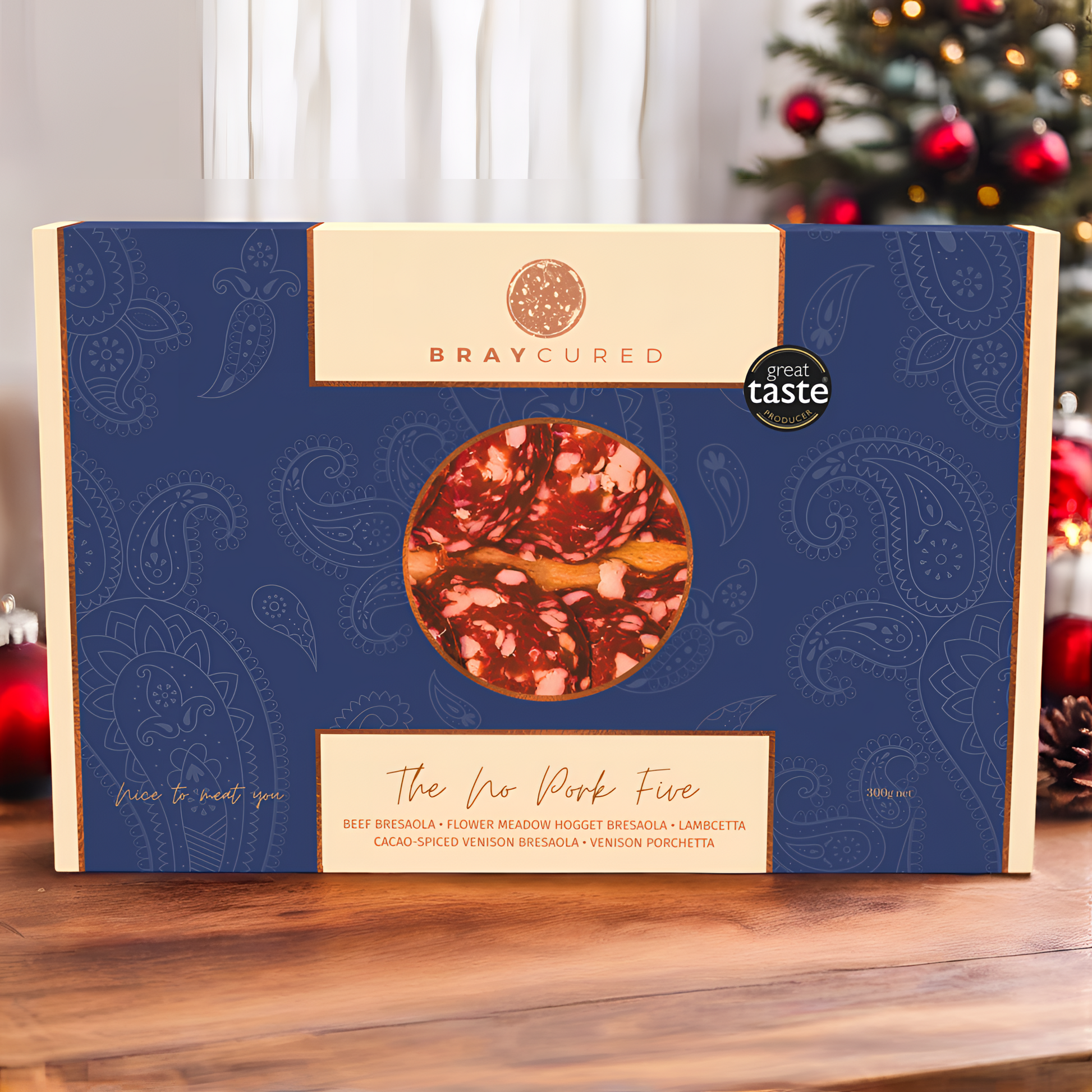 Assorted no-pork charcuterie selection from Bray Cured, featuring various cured meats arranged for a festive feast.