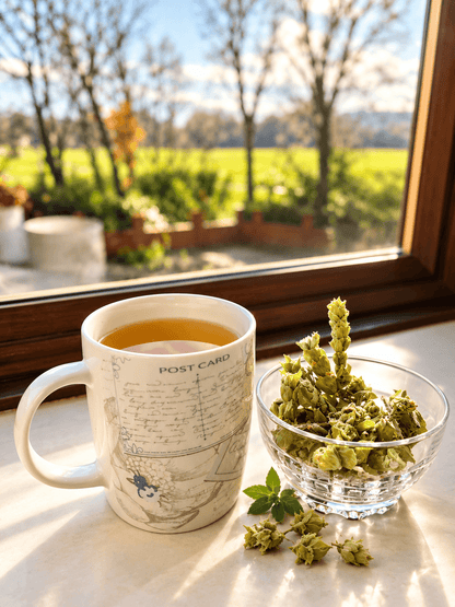 Greek Mountain Tea in 10 tea bags from The Greek Deli Club, featuring a box with tea bags and traditional Greek design.