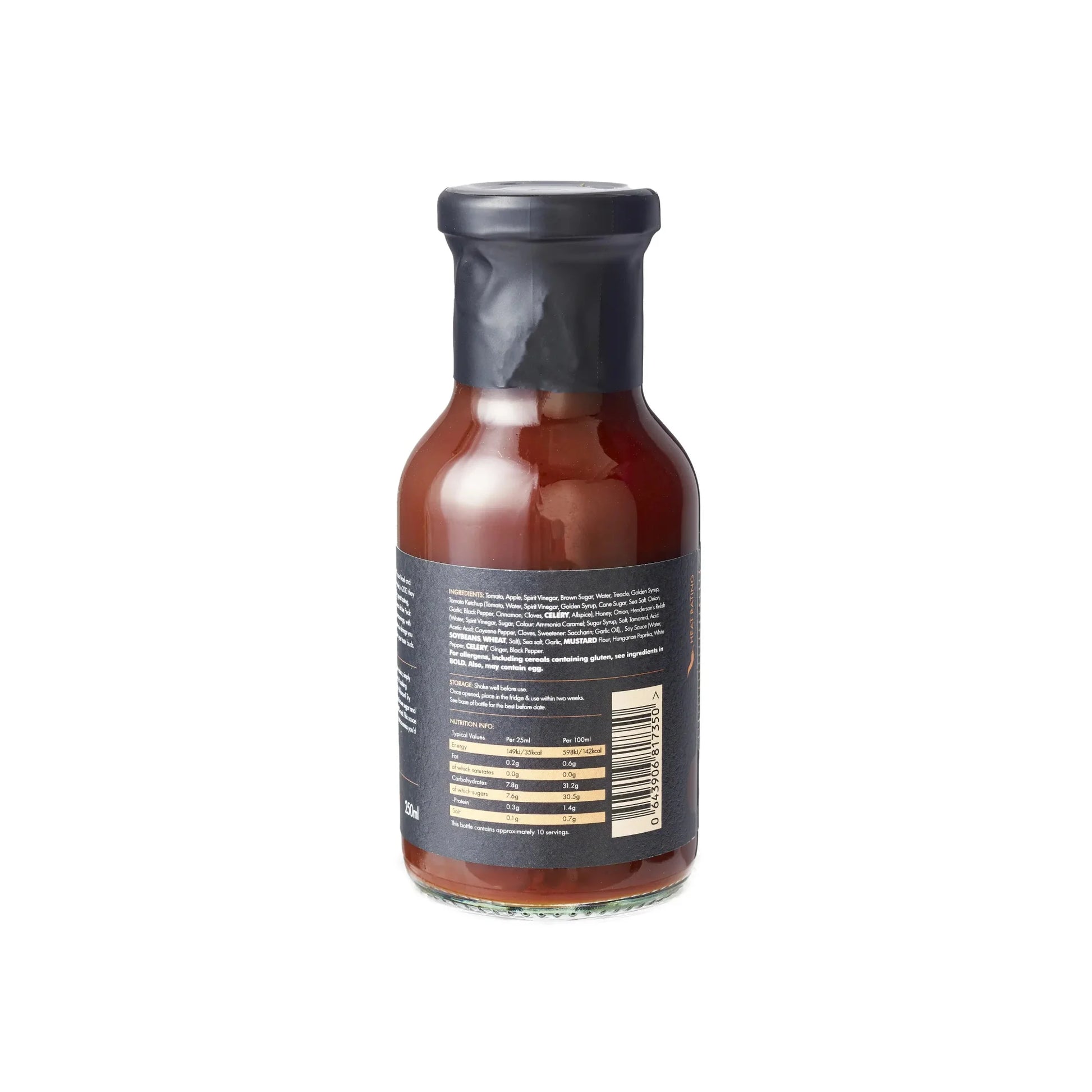 FireFly Barbecue California Apple BBQ Sauce in a glass bottle, showcasing its rich, flavorful apple-infused barbecue sauce.