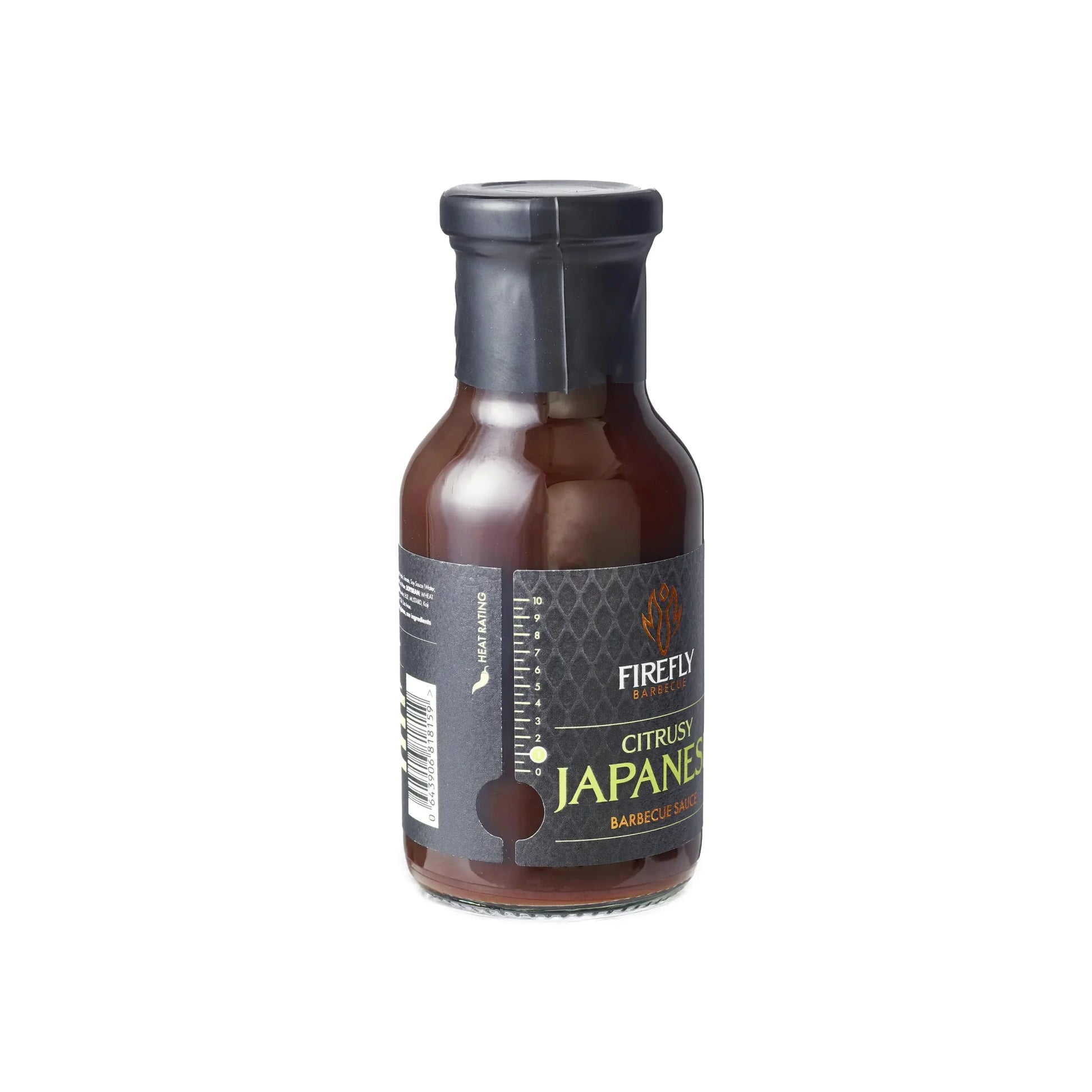 Bottle of FireFly Barbecue Japanese BBQ Sauce, 1L, with label featuring Japanese-inspired design and rich, savory sauce inside