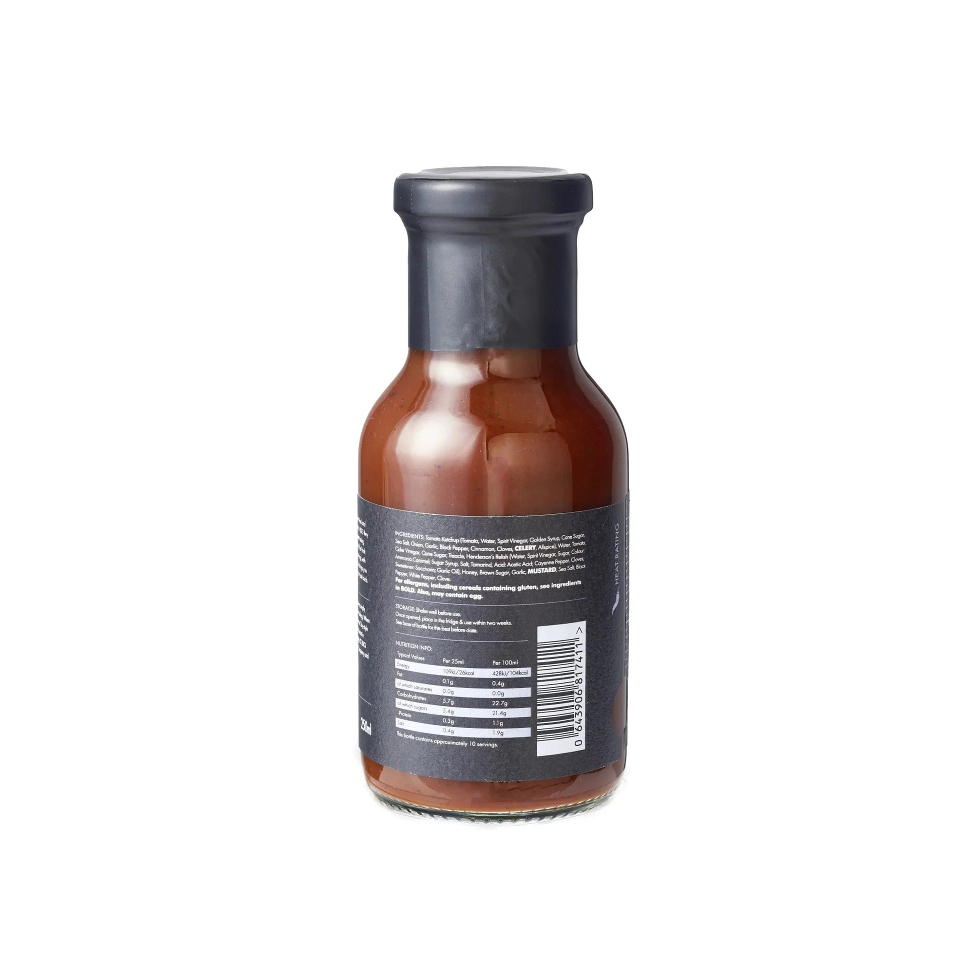FireFly Barbecue Kansas Brisket BBQ Sauce in a glass bottle with a label, showcasing rich, smoky barbecue sauce for grilling and meats.