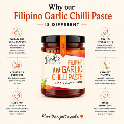 Filipino Garlic Chilli Paste with Scotch Bonnets | Medium Heat | Vegan