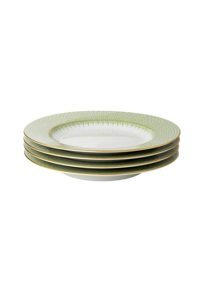 Green Apple Lace Dinner Plates - Set of 4