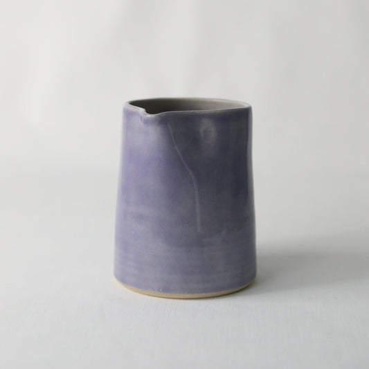 Handmade purple ceramic medium jug by Katie L Thompson Designs, featuring an elegant amethyst purple finish.
