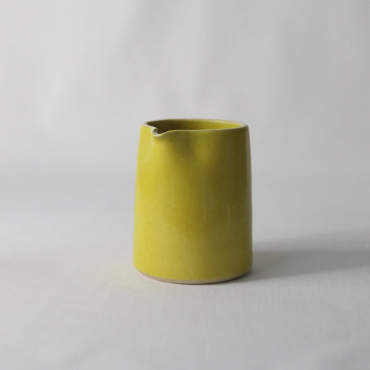 Sun yellow ceramic small jug by Katie L Thompson Designs, handcrafted with a smooth, glossy finish and classic shape.