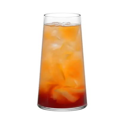 Set of six Stolzle Power Long Drink Tumblers in 460ml capacity, clear whisky tumblers from Glassware UK displayed in the image.