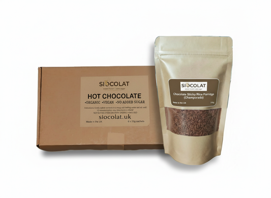 Vegan-Friendly Duo Pack: No Added Sugar Hot Chocolate & Champorado Rice Porridge Mix