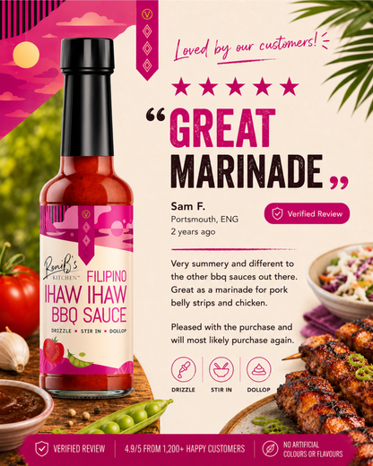 Filipino Style Ihaw Ihaw BBQ Sauce  - Street Food Magic in a Bottle!
